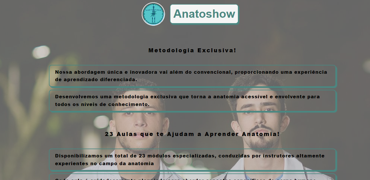 AnatoShow - Landing Page